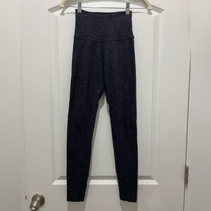 Beyond Yoga Charcoal/Purple Heathered Leggings